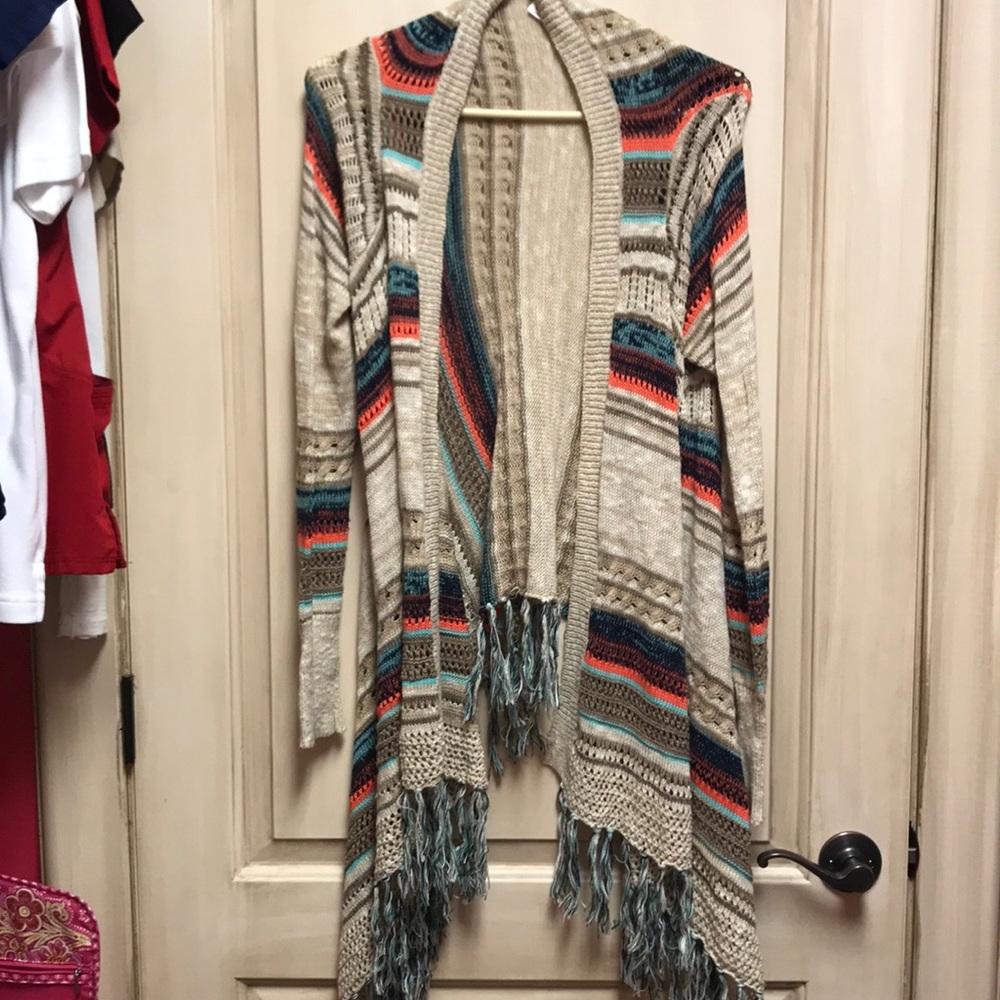 Sweater with fringe